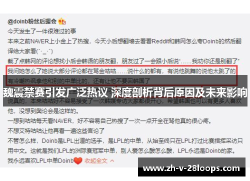 魏震禁赛引发广泛热议 深度剖析背后原因及未来影响